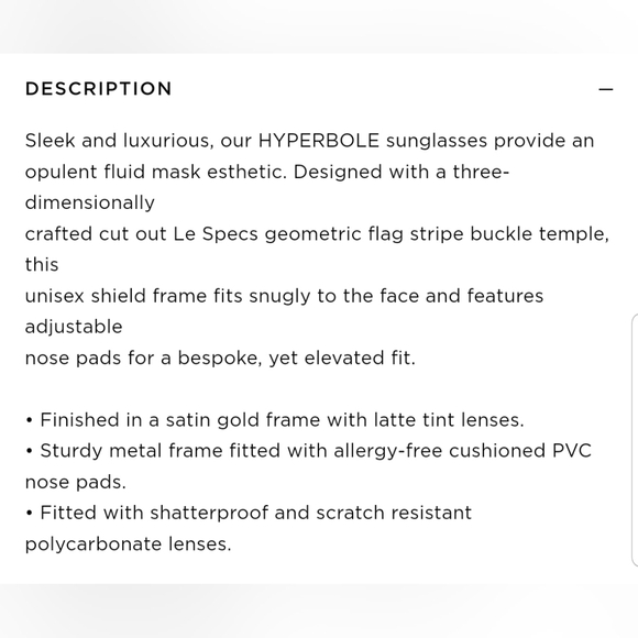 Le Specs | Hyperbole Satin Gold - Picture 15 of 15